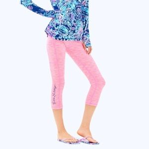 Lilly Pulitzer Weekender Luxletic Crop Pascha Pink